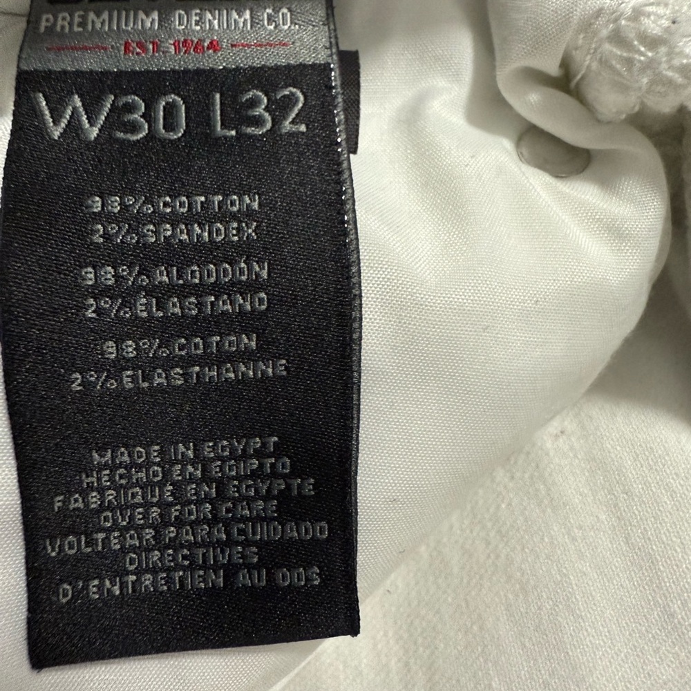 Slim Straight White Jeans - Picture 3 of 3
